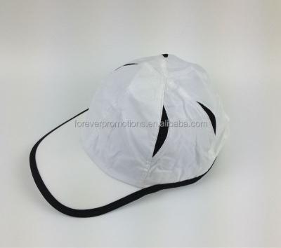 China New 2017 COMMON WHITE Polyester Mesh Sports Cap Custom Print 6 Panels Baseball Hat Cheap Promotional Dryfit Plain Hat Running Hat for sale