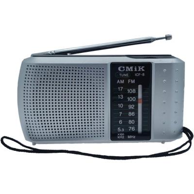 China Fine cmik icf-8 sound receiver radyo with clip shortwave mini pocket portable radio for sale