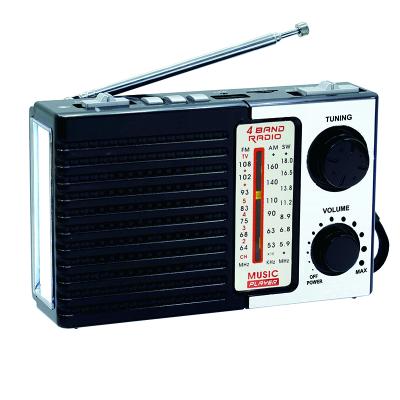 China Hot selling OEM radyo cmik mk-147 LED light retro am blue panel speaker shortwave fm tooth portable radio for sale