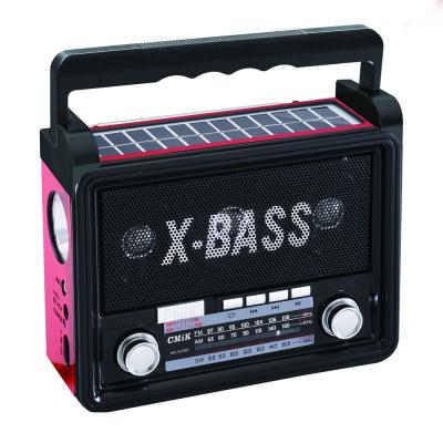 China Radio with CMiK MK-1272BT China AM/FM/SW solar cheap radyo function active solar portable radio with built-in LED light for sale