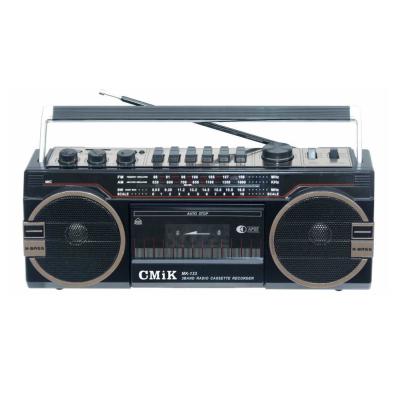 China Professional Innovative Headphone Jack cmik mk-133 OEM Cd Radio And Player 4 Way Antenna Potable Radio Added Cassette Tape Recorder for sale