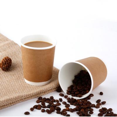 China Disposable Imported Paper Coffee Cup Find Good Double Wall Printing Custom Logo Kraft Paper Cups for sale