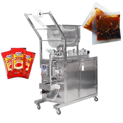 China Pate Packaging Machine Curry Salad Peanut Butter Ketchup Stirring Packaging Machine for sale