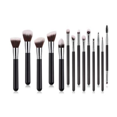 China Angular Blush Xiong Peng 14 Pcs Makeup Brush Kit Wholesale Makeup Brush Custom Logo Makeup Brushes for sale