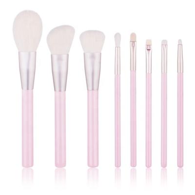 China Angular Blush 8 Pcs Good Feeling Plastic Handle Best Makeup Brush Set Brand for sale