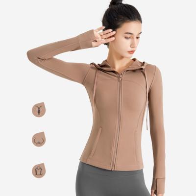 China Breathable Long Sleeve Women Fitness Yoga Wear Women Top Yoga Sport Jacket for sale