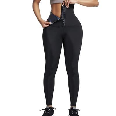 China Hot Solid Yoga Butt Lift Women's Waist Trainer Corset Leggings Workout Breathable Fitness Gaiters for sale