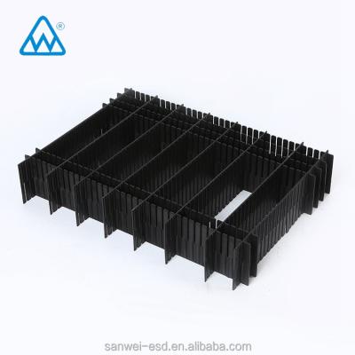 China ESD Protective Divider Panel Divider Box Hollow Plastic ESD Divider Turnover Box Pallet Divider for sale