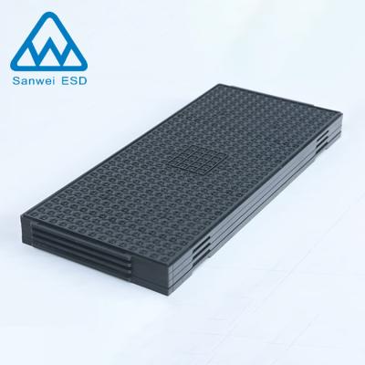 China Electronic ESD SMT Stacked Anti-Static Plastic IC Storage Tray For PCB for sale