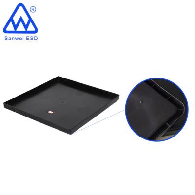 China ESD Corrugated Cardboard Box PET PP PS Customized Disposable Clear Plastic PCB IC Tray Precision Electronic Esd Blister Tray for sale