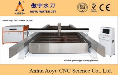 China Dual Drive Cutting Platform CNC Water Jet Metal Cutter 50HP 6m * 3m for sale