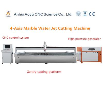 China Granito/máquina de corte cerâmica do CNC do jato de água com o gerador Ultrahigh da pressão à venda