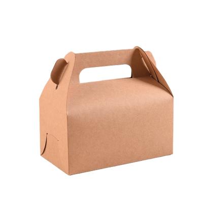 China Environmental Friendly Recycled Materials And Degradable Kraft Paper Food Lunch Packaging Box for sale