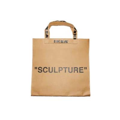 China Dupont Custom Logo Recyclable Custom Washable Kraft Paper Bag Washable Shopping Bag Paper Packaging Bag for sale