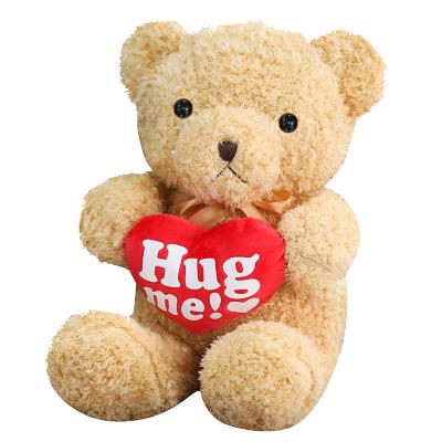 China Amazon Parent-children Interactive Popular Lover Red Soft Happy Mother's Day Gift For Girls Teddy Bear Plush Toy for sale