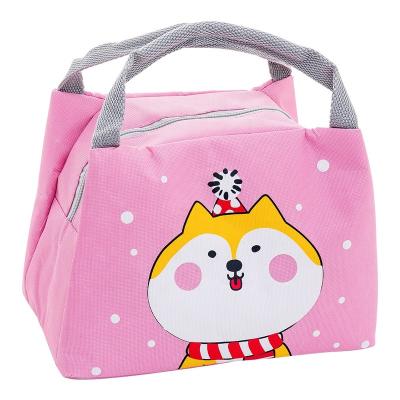 China Factory Wholesale Waterproof Oxford Cartoon Thermal Custom Insulated Transfer School Children Lunch Cooler Bag for sale