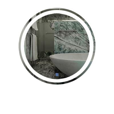 China Factory Bright Frameless Illuminated Wall Mounted Bathroom Led Cosmetic Mirror for sale