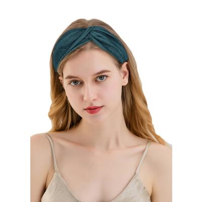 China Sporty Simple Custom Hair Accessories Sports Cross Headband For Girls Cloth Designer Hairbands for sale