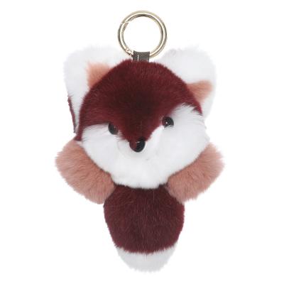 China Soft Hand Feeling Cute Small Fox Fur Rabbit Bag Fashion Key Chains Cute Pendant Plush Toy Hot Selling Chains for sale