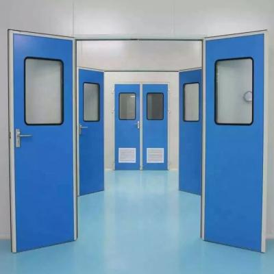 China Fire protection cheap price purification door cleanroom door stainless steel steel door for clean workshop, hospital, surgery room, laboratory for sale