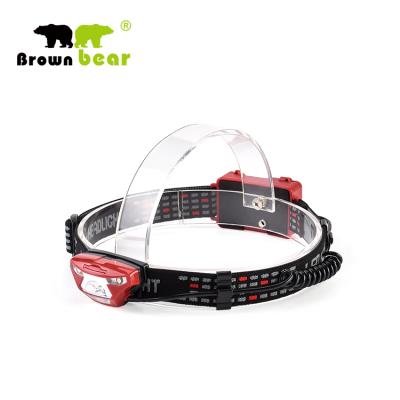 China Plastic Battery Operated Camping Head Light LED Headlamp With Strap Head Head Torch Increasing Headlamp for sale