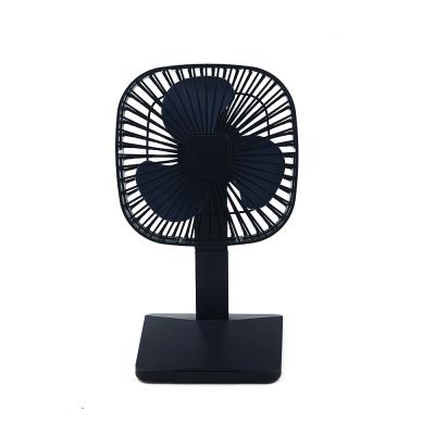 China 2022 Fashion Style Hotel New Design Simple Rechargeable Standing Fan For Air Cooler And Purification for sale