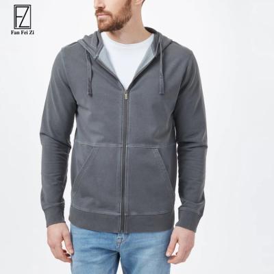 China High Quality Anti-Wrinkle China Supplier Zip Up Hoodies Wholesale 100% Cotton Acid Washed Heavyweight 365gsm Masks Hoodie for sale