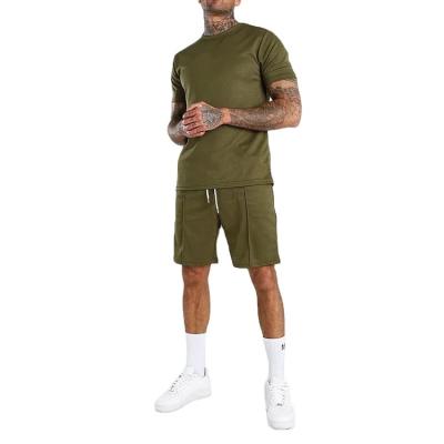 China 2021 Breathable High Quality 100% Summer Man Clothing T-shirt Men Tracksuit And Shorts Polyester Sweatsuit for sale