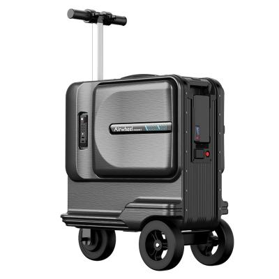 China ABS Ride On Electronic Scooter Suitcase Large Capacity 24inch Checked Suitcase Max Loading 120kg for sale