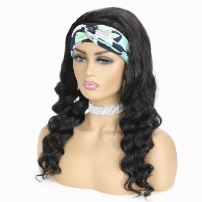 China 150% Density Ladies Wigs 150% Density Long Hair Reality Hair Reality Hair Band Wig Loose Deep Headwear for sale