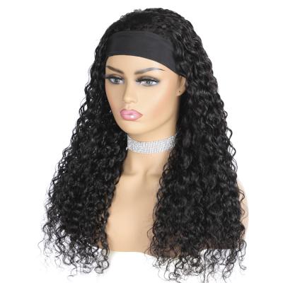 China Long Hair Reality Wig Head Band Wigs 150% Density Ladies Hair Band Wig Headgear for sale