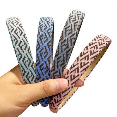 China Temperament wide-brimmed fashion headband fashion wide-brimmed retro hair tie letter hair wash face headband female hair circle headband for sale