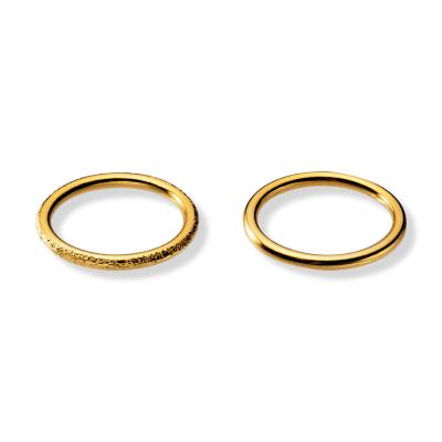 China 2021 Women's Decoration Factory Direct Wholesale 3PCS 2mm Rings Set For Women Minimalist Designer Style Rings for sale