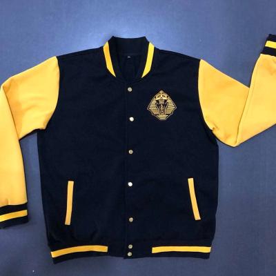 China 2022 Youth Custom Breathable Baseball Varsity Bomber Jacket Color Lettermans Fleece Adult Jacket for sale