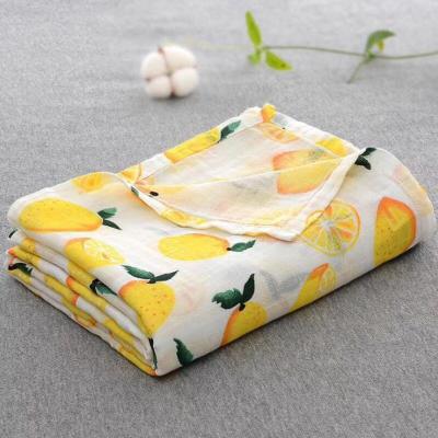 China PORTABLE High Quality Production 6 Layer Cotton Baby Blanket Soft Stitches Knit for sale