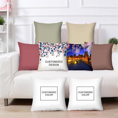 China 16x16 Inch White Sublimation Anti-Static Blanks Pillows Cotton Canvas Tile Covers For Wedding / Display Decoration for sale