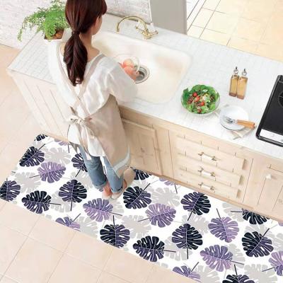 China UBEST Washable Anti Slip Custom Printed Logo Door Mat Antifungal Kitchen Mat Anti Fatigue Kitchen Floor Mat for sale