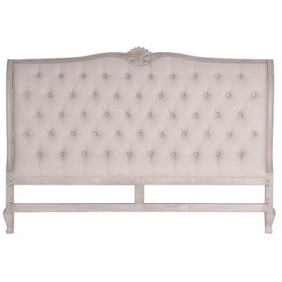 China LARGE PANEL Headboard Wooden Carved Headboard Bed for sale