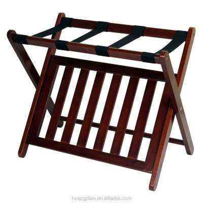 China hotel solid wood simple luggage rack for sale wooden luggage rack design for sale for sale