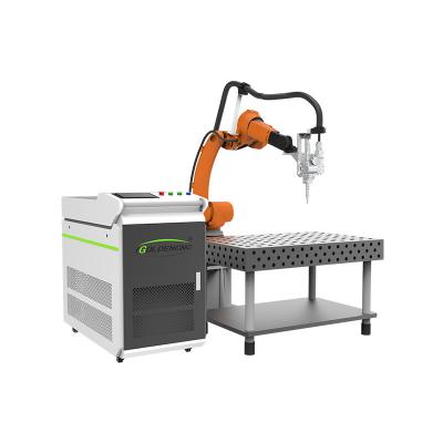 China High Accuracy Fast Speed ​​1000w 2000w 3000w Fiber Laser Robotic Welding Machine Metal Price for sale