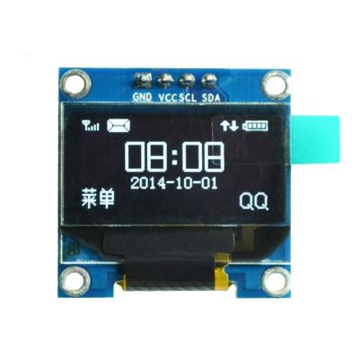 China For smart watch 0.96 inch display 4pin white oled module 12864 with SSD1306 IIC I2C controller chip communication for sale