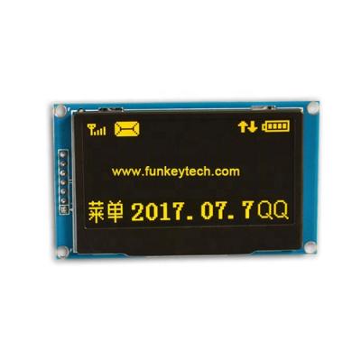 China SPI 128x64 2.42 2.42 inch OLED Display Yellow/Green/Blue/White Module for sale