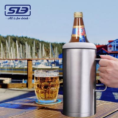 China Portable Beer Bottle Beverage Coolers Tubs Ribbon Plated Champagne Ice Buckets for sale