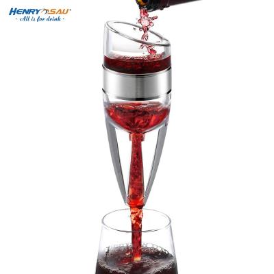 China Amazon Hot Sale Acrylic Red Wine Aerator Stocked Decanter Set Wholesale With Stand for sale