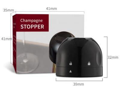 China Christmas Stocked Custom Wine Bottle Cork Vacuum Pump Bulk Plastic Wine Stopper for sale