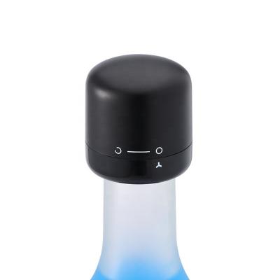 China Mini Wine Vacuum Stopper And Pourer Funny Bottle Stopper Stocked Plastic Stopper for sale