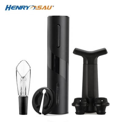 China 5 PCs Wine Opener Set and Durable Aerator Logo Electric Wine Opener Sets Custom Pouer Corks for sale