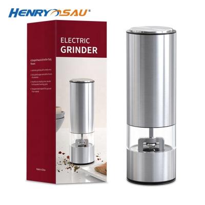 China Viable Kitchen Machines Mini Electric Paper Mill Spice Salt Pepper Mills For Sale Grinder for sale