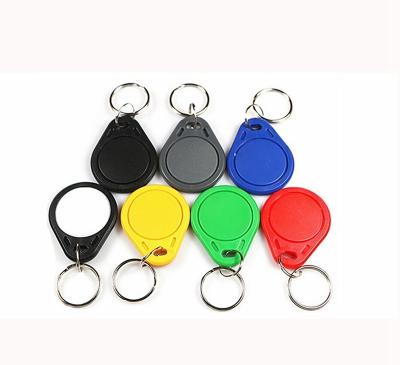 China NFC 1K ABS Customer Logo Smart Key Classic NFC Tag RFID Chain MIFARE Keyfob for sale