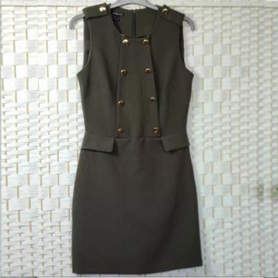 Chine Les robes élégantes de dames simples de style, aileron ont fermé la fermeture éclair le long manteau sans manche de gilet à vendre